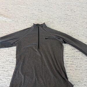 Nike Heathered Gray 1/4 Zip